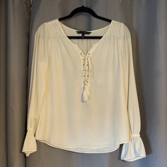 White House Black Market Tops - White House Black Market Size 2 White Blouse